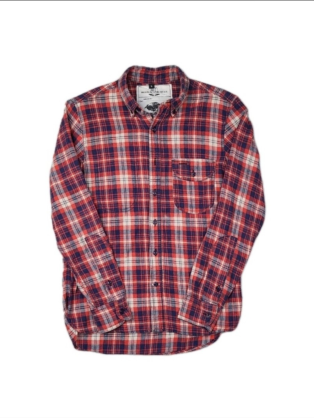 Rouge Territory Shirt Mens Small RGT USA Hand Made Flannel Los Angeles Ethical